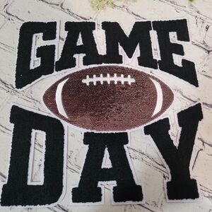 11" Sequined/chenille Game Day Patch